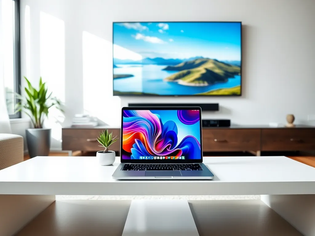 Jak przenieść obraz z laptopa na telewizor wifi?