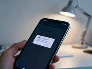 Ikona kłódki na ekranie smartfona, symbolizująca zabezpieczenie dostępu do aplikacji hasłem.